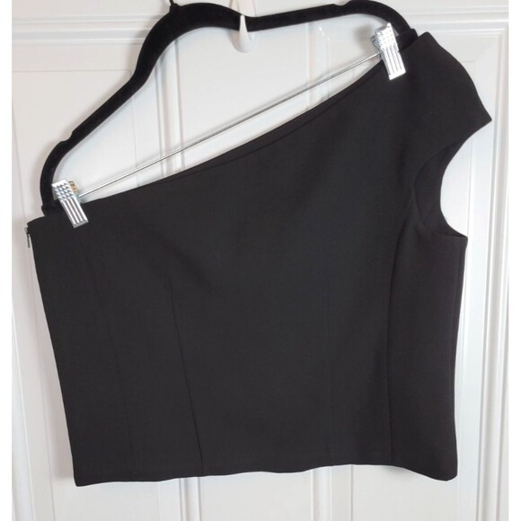 NWT Halston Arianna Evening Crepe Top Size 14 - Picture 6 of 6